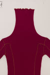BASERANGE turtleneck sweater TTOT-RI-AU23 burnt red